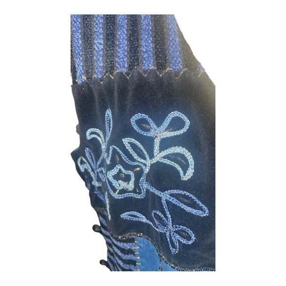 TANTRUM Patchwork Vest with Embroidery Sz XL - Picture 4 of 7